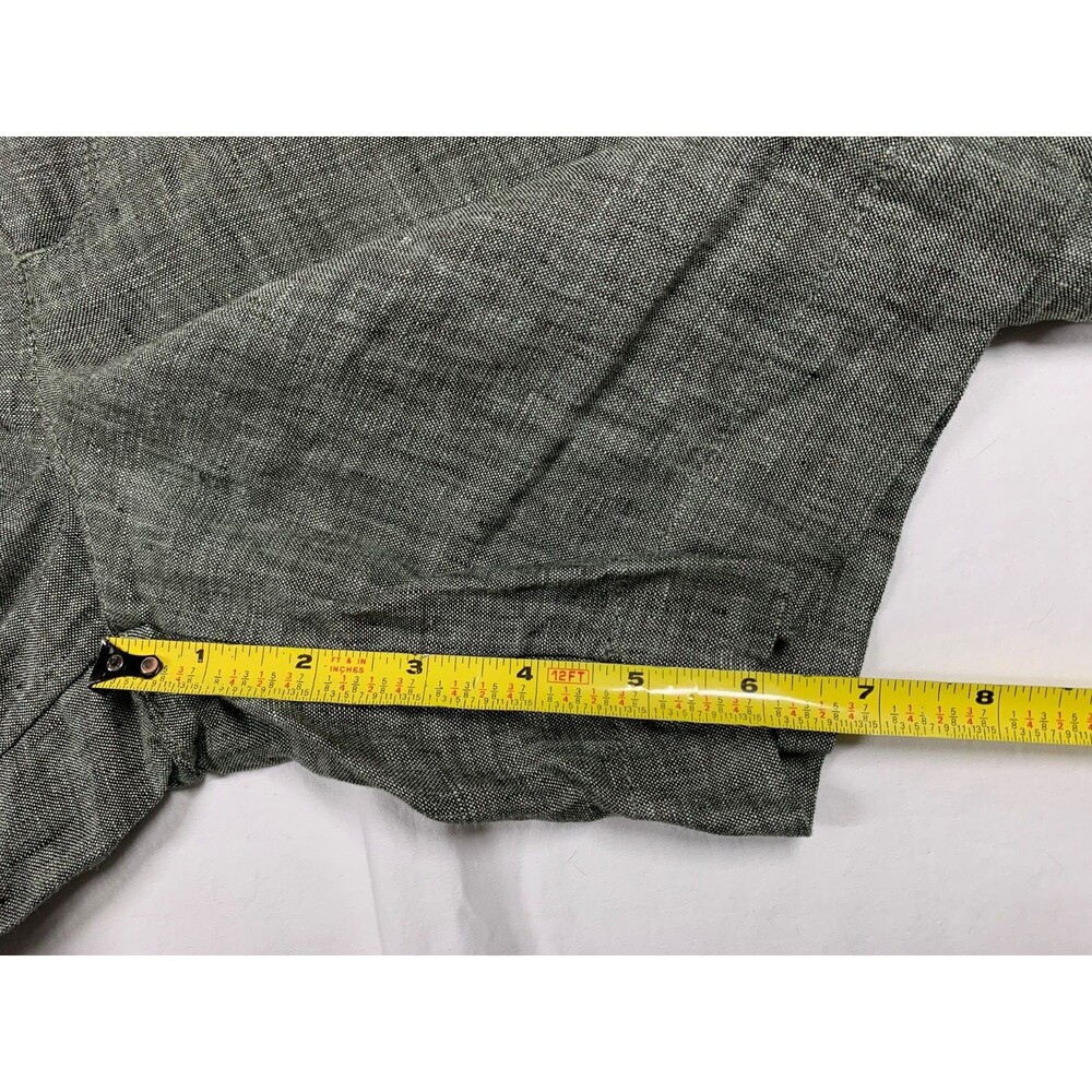 Athleta Voyager 100% Linen Green Shorts Women’s 14 Slim Fit Coastal Beach NWT - Picture 6 of 8